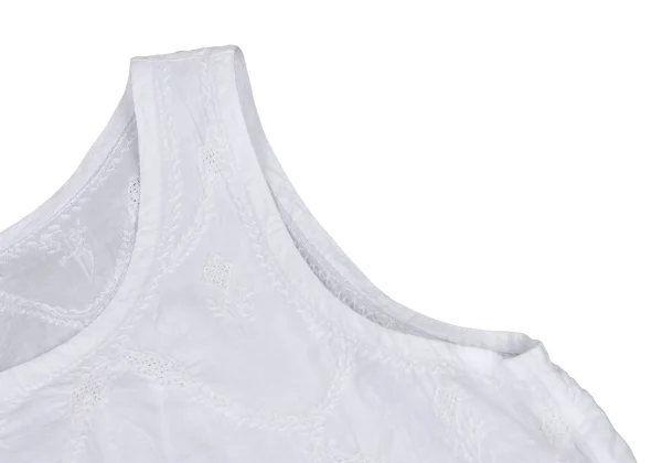 ASHA BY MDS Embroidered Cotton Sleeveless Top K-172954_008