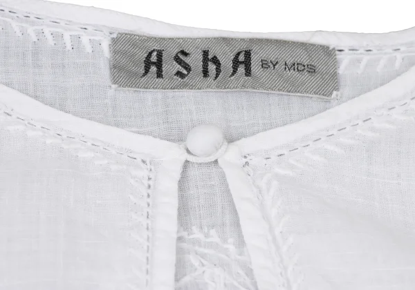 ASHA BY MDS Cotton Embroidery Short Sleeve Blouse K-172958_005