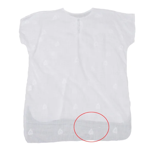 ASHA BY MDS Cotton Embroidery Short Sleeve Blouse K-172958_011