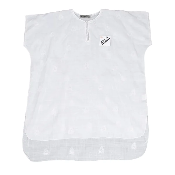 ASHA BY MDS Cotton Embroidered Short Sleeve Blouse K-172959_002