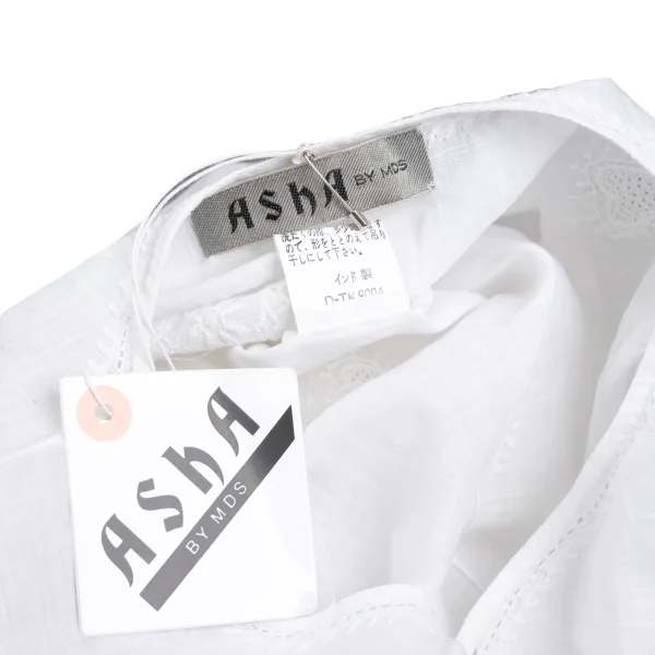 ASHA BY MDS Cotton Embroidered Short Sleeve Blouse K-172959_017