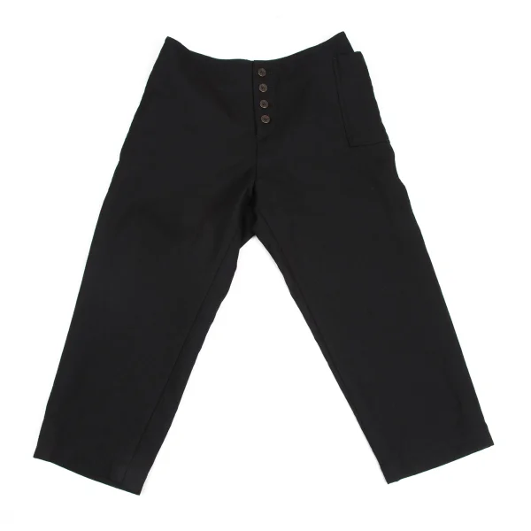 Y's Wool Check Double-faced Cropped Pants K-172961_002