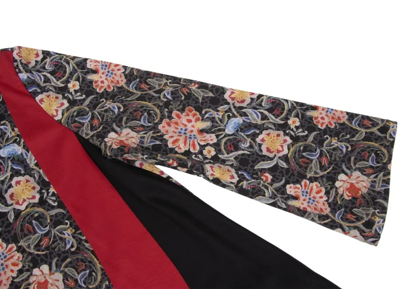 VIVIENNETAM Floral Printed Curve Switching Top K-172965_006