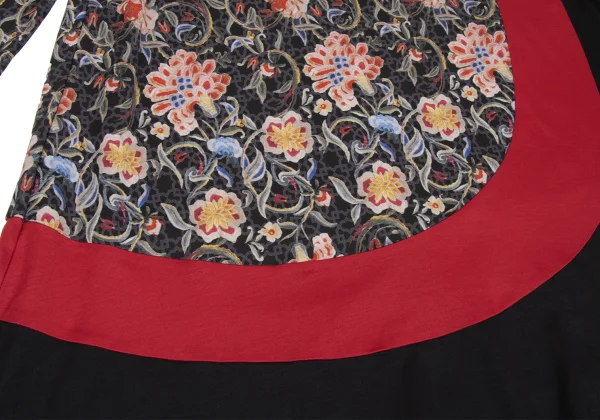VIVIENNETAM Floral Printed Curve Switching Top K-172965_012
