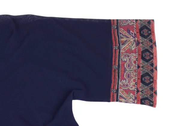 VIVIENNETAM Native Pattern Switching Mesh Tunic K-172966_005