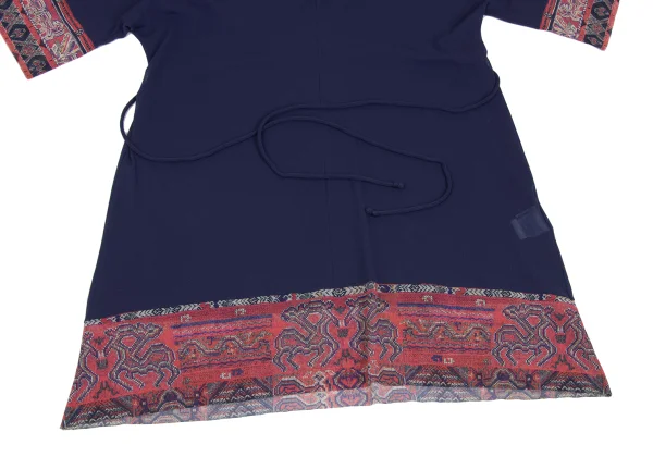 VIVIENNETAM Native Pattern Switching Mesh Tunic K-172966_006