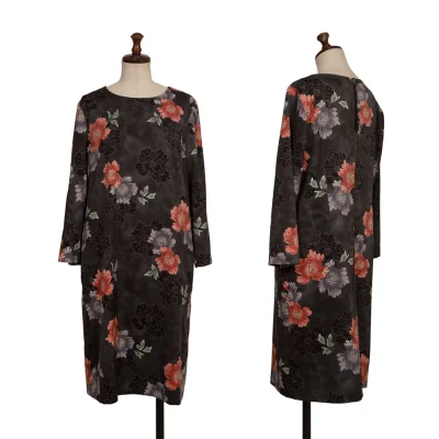 VIVIENNETAM Poly Floral Mottled Print Tunic