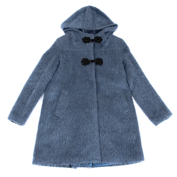 VIVIENNETAM Wool Blend Shaggy Duffle Coat K-172969_002