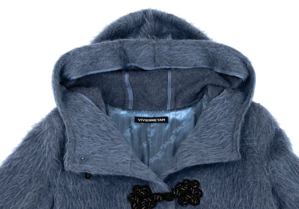 VIVIENNETAM Wool Blend Shaggy Duffle Coat K-172969_007