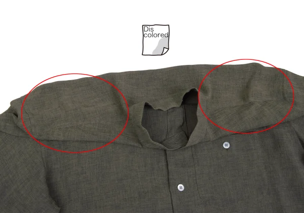 ISSEY MIYAKE MEN Triacetate Blend Mandarin Collar Shirt K-172973_003