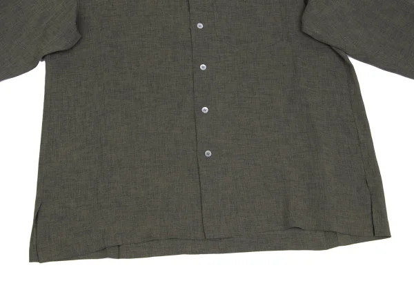 ISSEY MIYAKE MEN Triacetate Blend Mandarin Collar Shirt K-172973_011