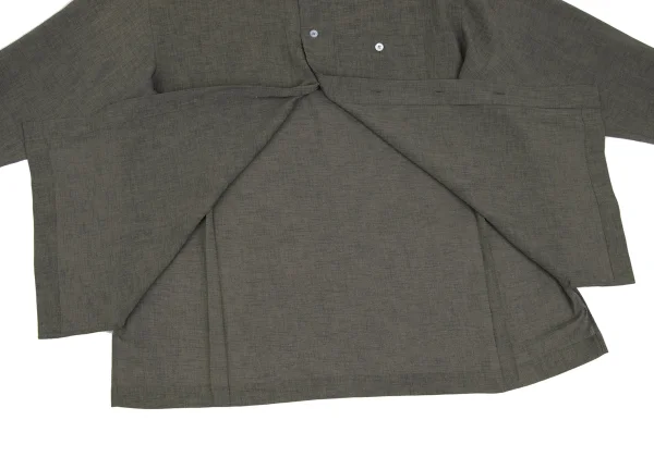 ISSEY MIYAKE MEN Triacetate Blend Mandarin Collar Shirt K-172973_013
