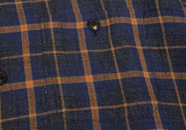ISSEY MIYAKE MEN Rayon Blend Mandarin Collar Plaid Shirt K-172974_005