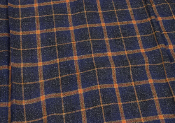 ISSEY MIYAKE MEN Rayon Blend Mandarin Collar Plaid Shirt K-172974_017