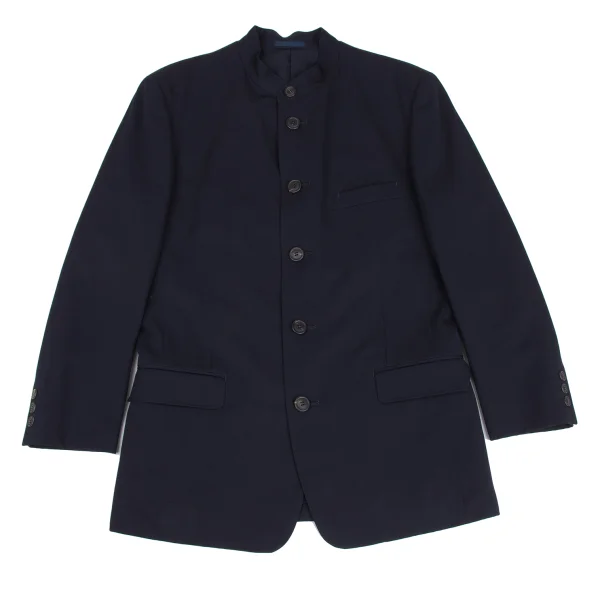 ISSEY MIYAKE MEN Wool Mandarin Collar Jacket Navy M K-172980_001