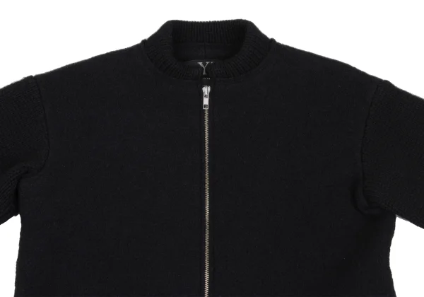 Y's Boiled Wool Knit Zip-Up Blouson K-172981_003