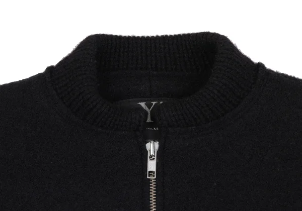 Y's Boiled Wool Knit Zip-Up Blouson K-172981_004
