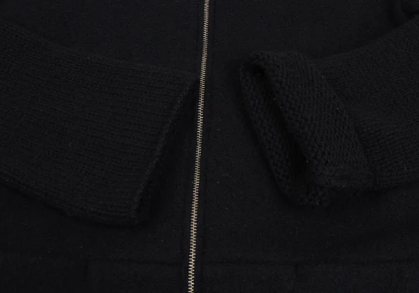 Y's Boiled Wool Knit Zip-Up Blouson K-172981_006