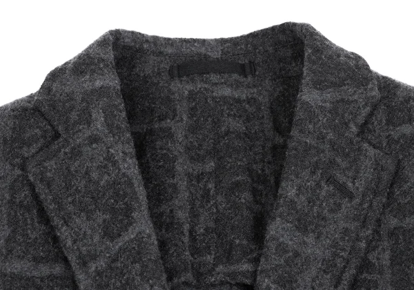ISSEY MIYAKE MEN Wool Check Weave Jacket K-172984_003