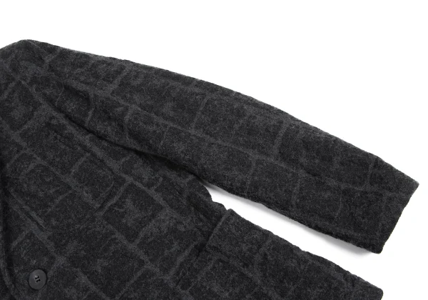 ISSEY MIYAKE MEN Wool Check Weave Jacket K-172984_007