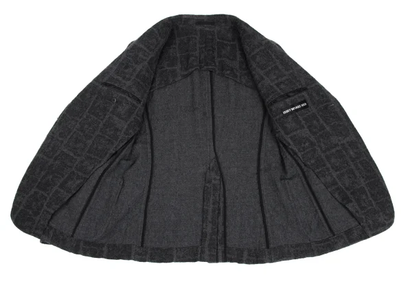 ISSEY MIYAKE MEN Wool Check Weave Jacket K-172984_012