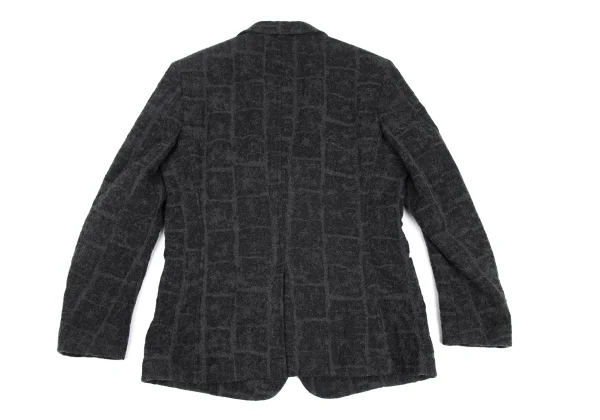 ISSEY MIYAKE MEN Wool Check Weave Jacket K-172984_013