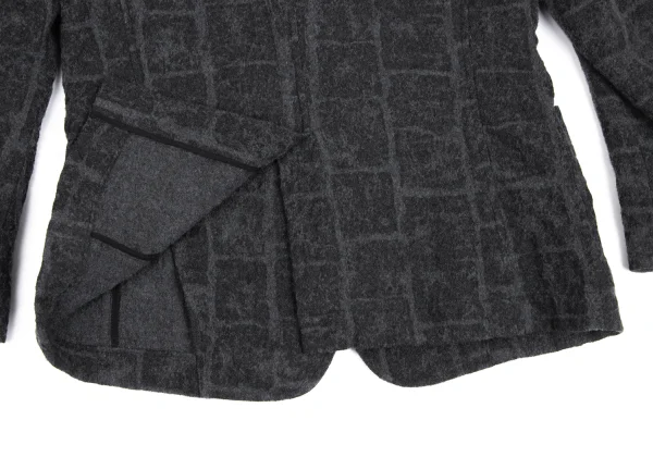 ISSEY MIYAKE MEN Wool Check Weave Jacket K-172984_014