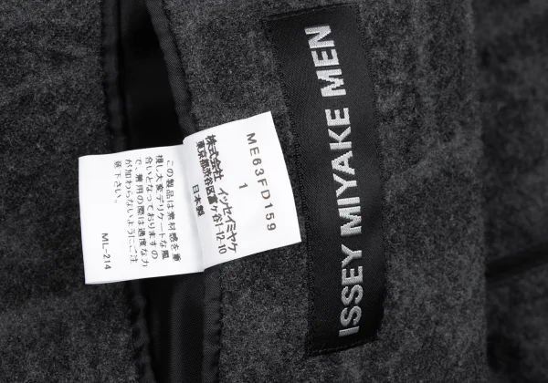 ISSEY MIYAKE MEN Wool Check Weave Jacket K-172984_017