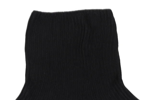 Yohji Yamamoto NOIR Rayon Blend Turtleneck Rib Knit Sweater K-172989_004