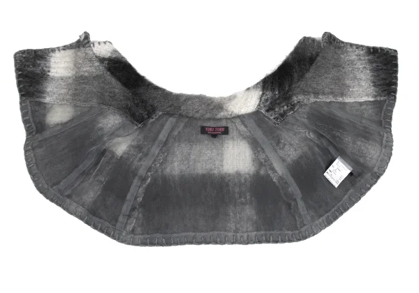 YUKI TORII Mohair Blend Wool Stitch Design Collar K-172995_005