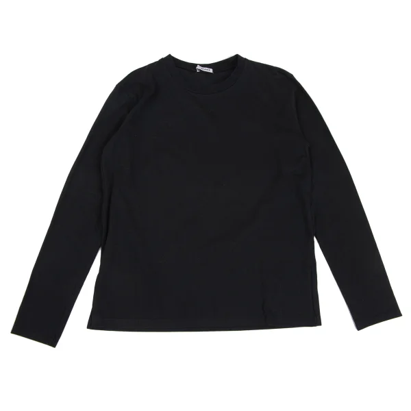 ISSEY MIYAKE Dyed Cotton Side Slit T Shirt Black M K-172997_001