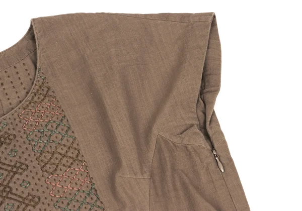 ISSEY MIYAKE HaaT Stitch Design Sleeveless Tunic K-172998_006