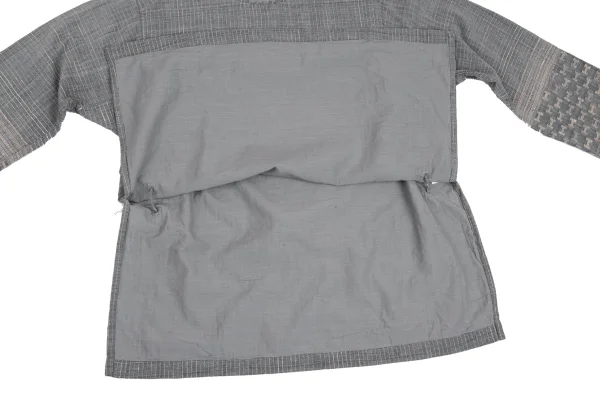 ISSEY MIYAKE HaaT Zigzag Neck Striped Drawstring Top K-173000_012