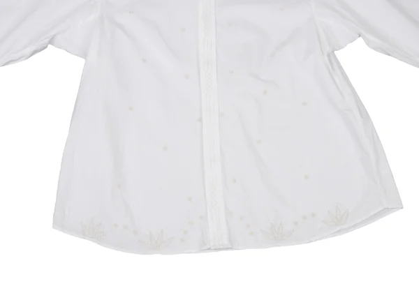 ISSEY MIYAKE HaaT Embroidery Band-collar Blouse K-173001_008