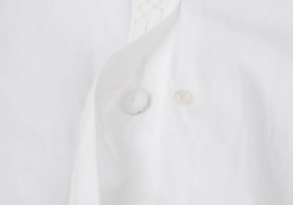 ISSEY MIYAKE HaaT Embroidery Band-collar Blouse K-173001_009