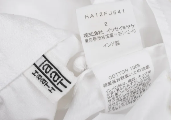 ISSEY MIYAKE HaaT Embroidery Band-collar Blouse K-173001_015