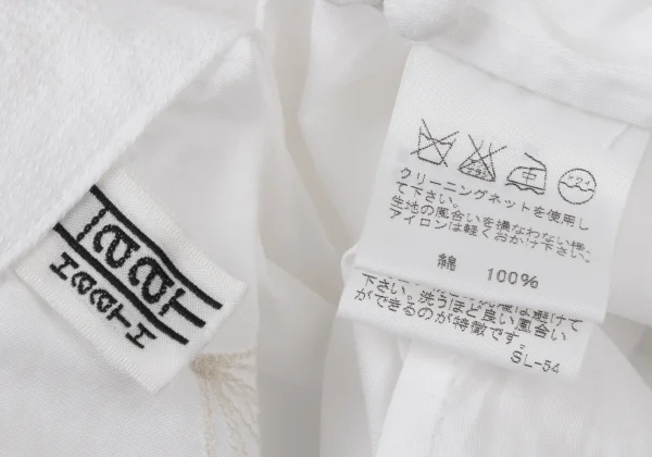 ISSEY MIYAKE HaaT Embroidery Band-collar Blouse K-173001_016