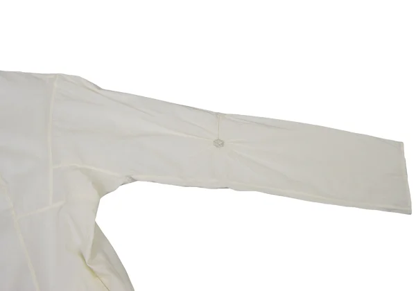 ISSEY MIYAKE HaaT Gathered Dot Band Collar Blouse K-173002_008