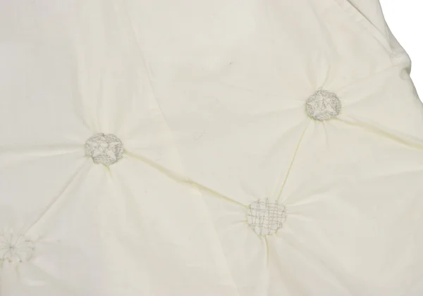 ISSEY MIYAKE HaaT Gathered Dot Band Collar Blouse K-173002_011