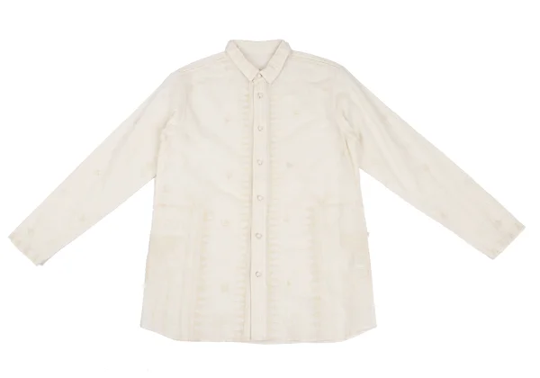 ISSEY MIYAKE HaaT Graphic Embroidered Long Sleeve Shirt K-173005_002