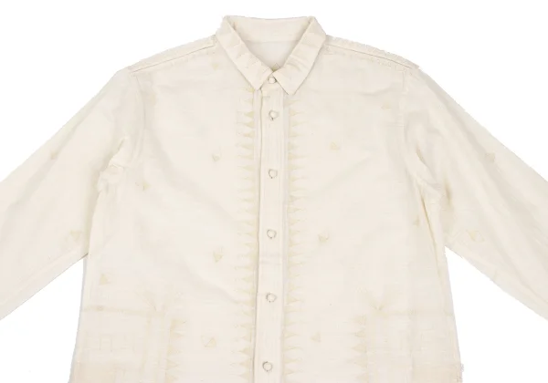 ISSEY MIYAKE HaaT Graphic Embroidered Long Sleeve Shirt K-173005_003