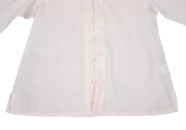 ISSEY MIYAKE HaaT Graphic Embroidered Band-Collar Blouse K-173006_008