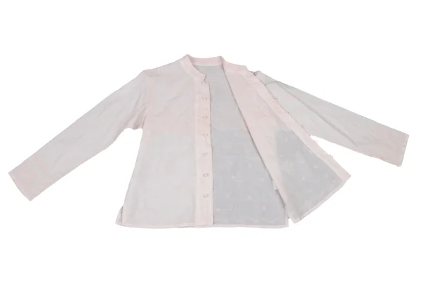 ISSEY MIYAKE HaaT Graphic Embroidered Band-Collar Blouse K-173006_009