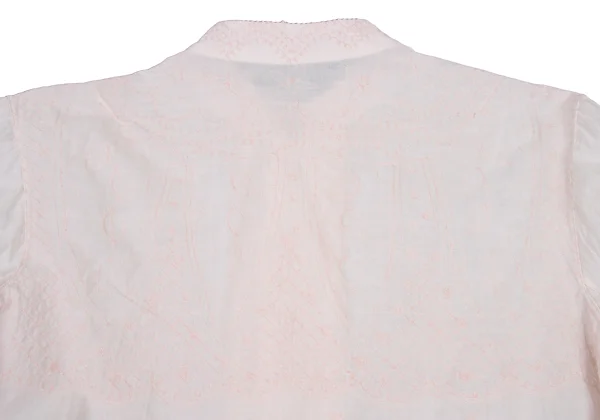 ISSEY MIYAKE HaaT Graphic Embroidered Band-Collar Blouse K-173006_012