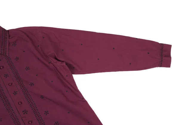 ISSEY MIYAKE HaaT Dot Floral Embroidery Lomg Sleeve Shirt K-173007_007