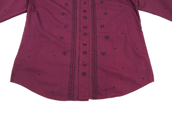 ISSEY MIYAKE HaaT Dot Floral Embroidery Lomg Sleeve Shirt K-173007_010