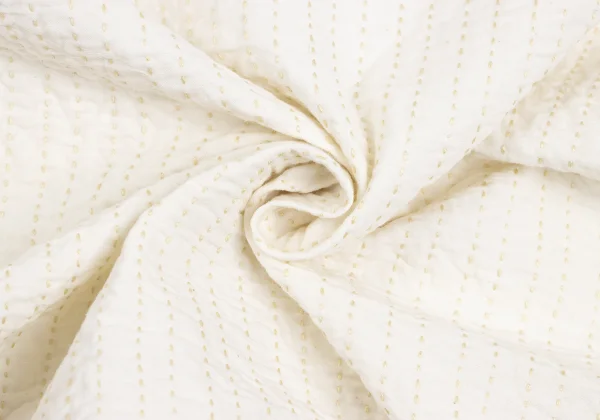 ISSEY MIYAKE HaaT Switching Design Sashiko Band-collar Blouse K-173015_010
