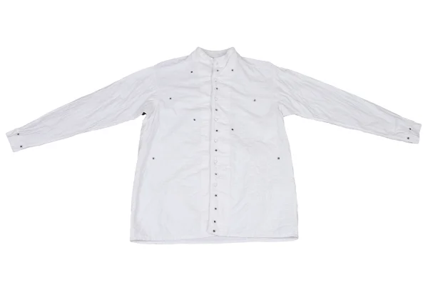 ISSEY MIYAKE HaaT Mirror Design Sashiko Stand-Collar Blouse K-173016_002