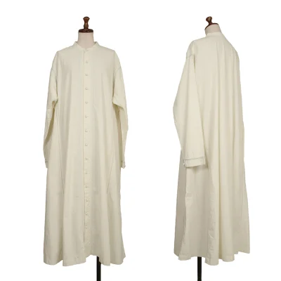 ISSEY MIYAKE HaaT Embroidery Design Band-collar Shirt Dress