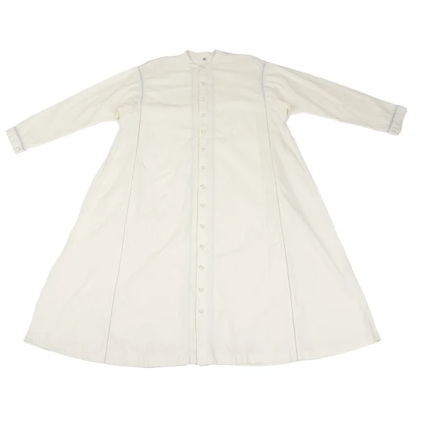 ISSEY MIYAKE HaaT Embroidery Design Band-collar Shirt Dress K-173021_002